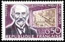 Georges Méliès - 0.50f violet, olive et vert-foncé