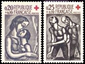 Paire Croix-rouge - reproductions d'Oeuvres de Rouault
