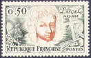 Blaise Pascal - 0.50f vert-noir et orange