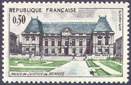 Palais de justice de Rennes - 0.30f noir, vert et gris-bleu