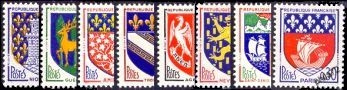 Série armoiries de villes - 8 timbres