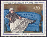 Mme Manet au canapé de Manet - 0.65f polychrome