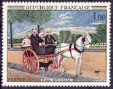La carriole du père Juniet du douanier H. Rousseau - 1.00f polychrome