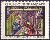 Vitrail de l'église Sainte-Madeleine - 1.00f polychrome