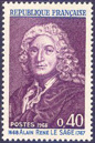 Alain-René Le Sage - 0.40f violet et bleu