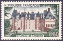 Château de Langeais - 0.60f bleu, vert et brun