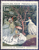 Femmes au jardin de Monet - 1.00f polychrome