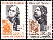 Paire Amiral de Grasse et Théophile Gautier