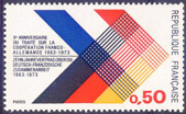 Traité franco-allemand - 0.50f multicolore