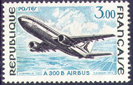 Airbus A 300 B - 3.00f noir et bleu-clair