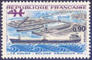 Ecluse François 1er - 0.90f noir, bleu et lilas-brun