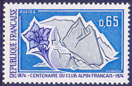 Club alpin français - 0.65f bleu-noir et violet