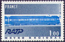 Métro Express Régional - 1.00f gris-bleu et bleu