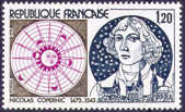 Nicolas Copernic - 1.20f bleu-gris, brun et lilas-rose