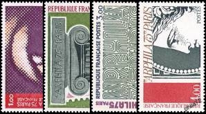 Série Arphila Paris - 4 timbres