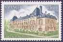 Château de Malmaison - 3.00f bleu-gris, vert-jaune et bistre
