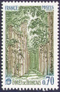 Forêt de Tronçay - 0.70f vert-foncé, bistre et bleu
