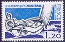 Jeux Olympiques de Montréal - 1.20f bleu, outremer et noir