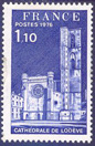 Cathédrale de Lodève - 1.10f outremer