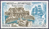 Port-Louis - 1.45f bleu-vert et olive