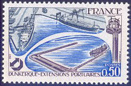 Dunkerque - 0.50f lilas-brun, bleu-noir et bleu