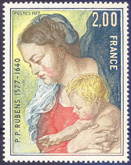La Vierge à l'Enfant de P.P. Rubens - 2.00f polychrome