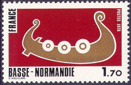 Basse-Normandie - 1.70f noir, grenat et or