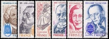 Série célébrités - 6 timbres