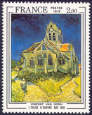 Eglise d'Auvers-sur-Oise de V. Van Gogh - 2.00f polychrome