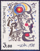 Oeuvre originale de Salvador Dali - 3.00f multicolore