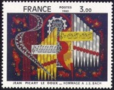 Hommage à J.S. Bach de Jean Picart Le Doux - 3.00f multicolore