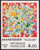 Alléluia d'Alfred Manessier - 4.00f polychrome