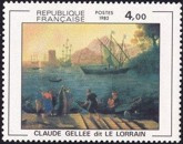Embarquement à Ostie de C.Gellée dit Le Lorrain - 4.00f multicolore