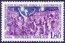 Eclairage public - 1.80f violet, bleu-gris et bleu