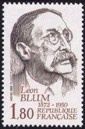Léon Blum - 1.80f brun et brun-rouge