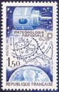 Météorologie nationale - 1.50f bleu-foncé, bleu et brun-foncé