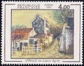 Le Lapin Agile de Maurice Utrillo - 4.00f multicolore
