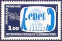 C.N.E.T. - 3.00f bleu-noir et bleu