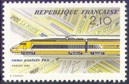 T.G.V. postal - 2.10f multicolore