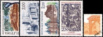 Série touristique - 5 timbres