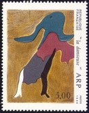 La danseuse de Jean Arp - 5.00f multicolore