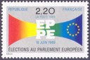 Election au parlement européen - 2.20f multicolore