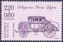 Timbre du carnet journée du timbre de 1989 - 2.20f + 0.60f violet et mauve