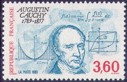 Augustin Cauchy - 3.60f bleu-vert, rouge et noir