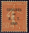Congrès du B.I.T. Semeuse - 50c rouge
