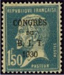 Congrès du B.I.T. Pasteur - 1f50 bleu