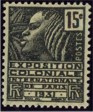 Exposition coloniale Internationale de Paris - 15c gris-noir