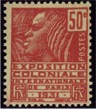 Exposition coloniale Internationale de Paris - 50c rouge