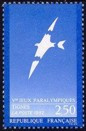 Jeux paralympiques - 2.50f bleu-foncé et bleu-clair