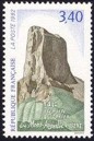Mont Aiguille - 3.40f brun, vert et bleu